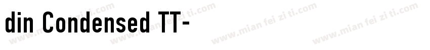 din Condensed TT字体转换